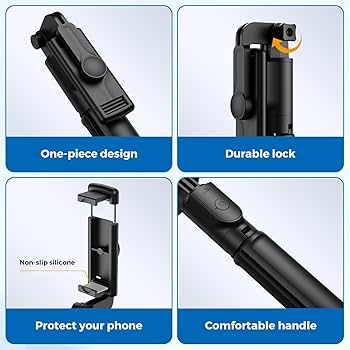 Bluetooth selfie stick tripod