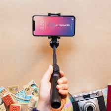 Bluetooth selfie stick tripod